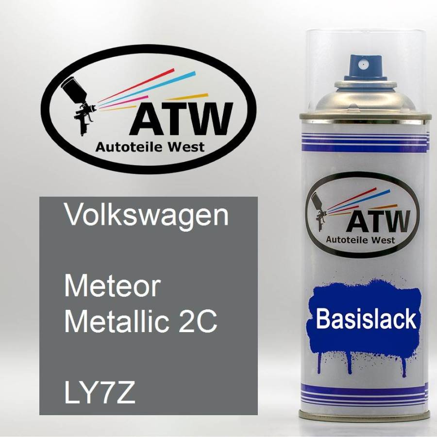 Volkswagen, Meteor Metallic 2C, LY7Z: 400ml Sprühdose, von ATW Autoteile West.